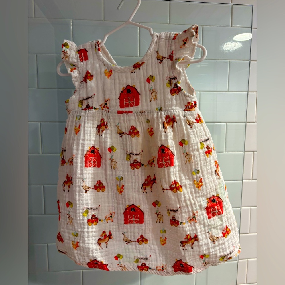 Nola Tawk - barnyard dress - 24 months